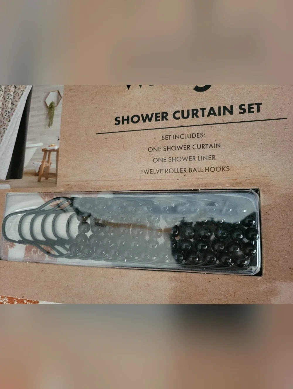 New Wrangler Shower Curtain Set Fall Halloween Boots Hats Pumpkins Beige